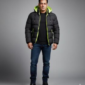 Men’s Winter Cotton-Padded Hooded Coat – Thick & Warm(mk)