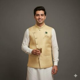 Men's Fancy Embroidered Waist Coat(mk)