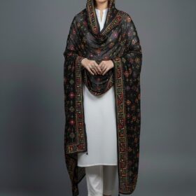 1 Pc Women's Stitched Chiffon Hand Work Dupatta(mk)