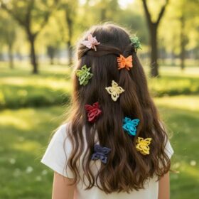 Pack Of 12 Diamond Hair Catcher  For Girl(mk)