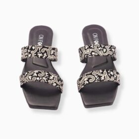 Women’s Printed Rexine Slippers(mk)