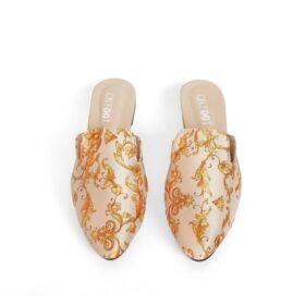 Women’s Printed Fabric Mules(mk)