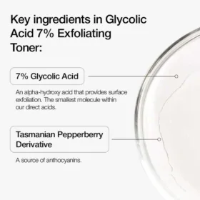 Urapra Glycolic Acid 7% Toner 100ml | Exfoliating Face Solution for Clear & Radiant Skin