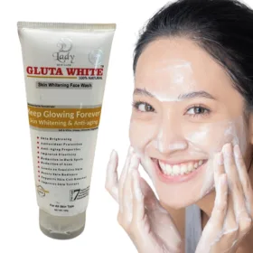 Gluta White Skin Whitening Face Wash | 7-in-1 Brightening & Anti-Aging Formula