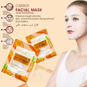 Pack of 2 | Beauty Skin Carrot Sheet Mask | Moisturizing, Brightening & Nourishing Facial Mask