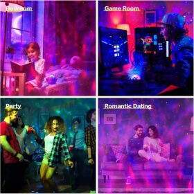 Galaxy Star Projector Lamp with LED Universe Effect & Speaker