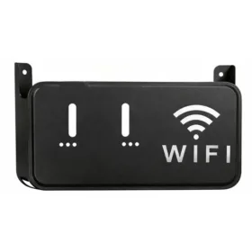 Black WiFi Router Storage Box & Wall Mount Shelf  Universal Cable Organizer | Space-Saving Holder for Modem, Set-Top Box & Smart Devices | Home & Office Use
