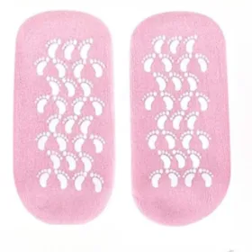 Reusable Silicone Spa Gel Socks for Dry Feet & Cracked Heels | Intensive Moisturizing Overnight Foot Care
