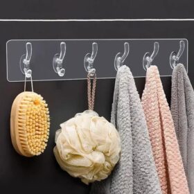 6-in-1 Heavy-Duty Self-Adhesive Wall Hooks(ym)