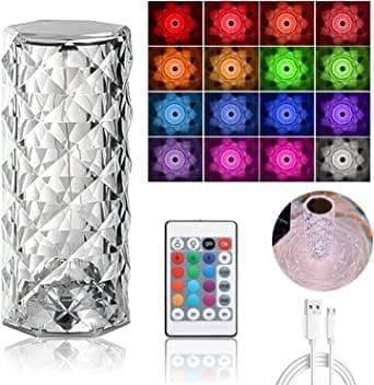 16 Colors Diamond Rose Crystal Touch Lamp(hc) - Image 4