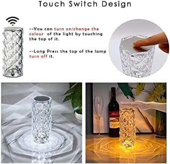 16 Colors Diamond Rose Crystal Touch Lamp(hc) - Image 3