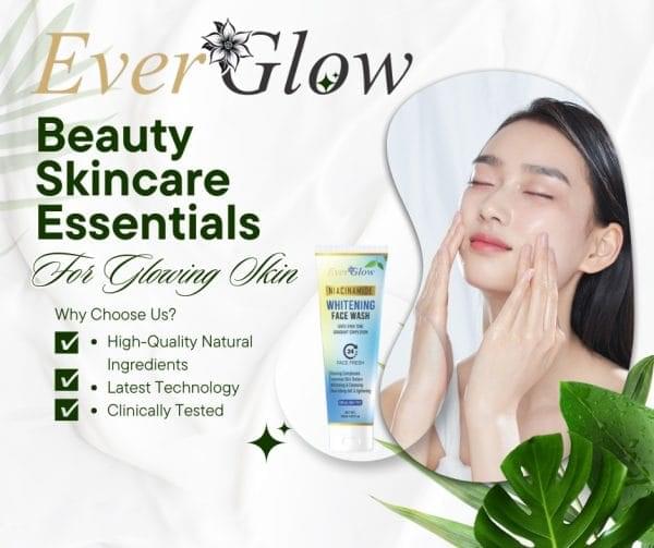 Ever Glow Whitening Face Wash – 120ml(hc) - Image 1