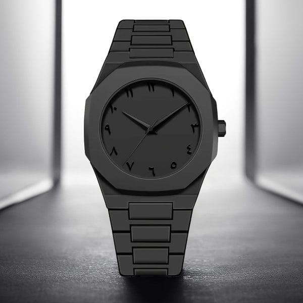 Full Black Aura Quartz Watch – Lightweight Design(hc) - Image 2