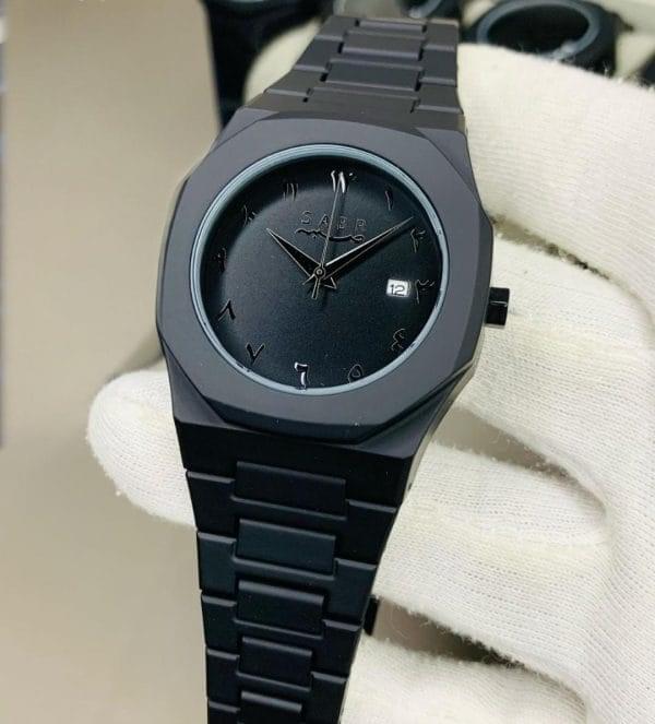 Full Black Aura Quartz Watch – Lightweight Design(hc) - Image 1