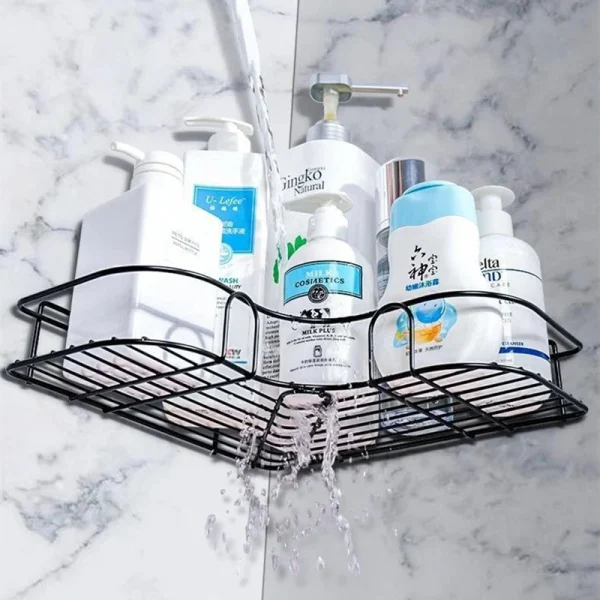 Metal Corner Rack For Bathroom & Kitchen(hc) - Image 2