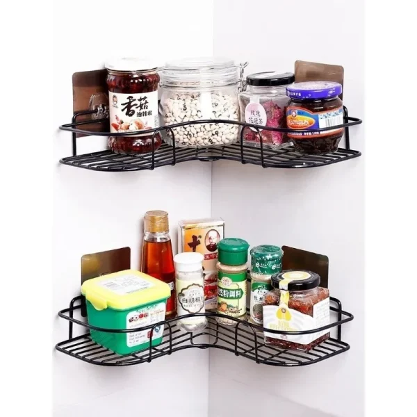 Metal Corner Rack For Bathroom & Kitchen(hc) - Image 1