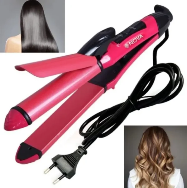 Nova 2-in-1 Hair Straightener & Curler(hc) - Image 1