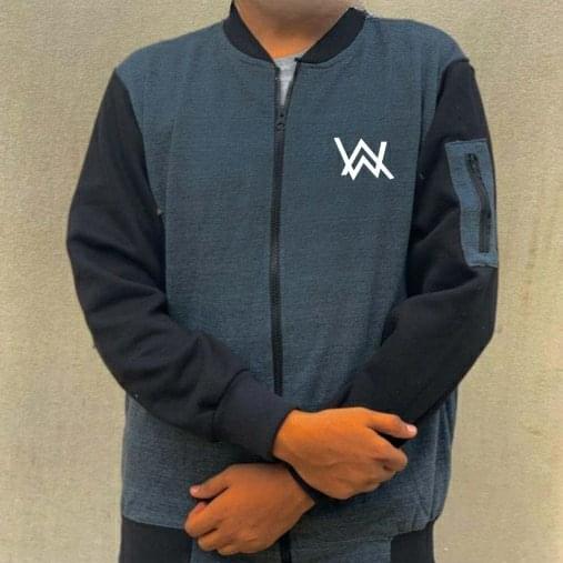 new winter collection charcoal grey wa printed zipper jacket for men boys premium fleece material stylish bomber design full front zipper closure 3.jpeg